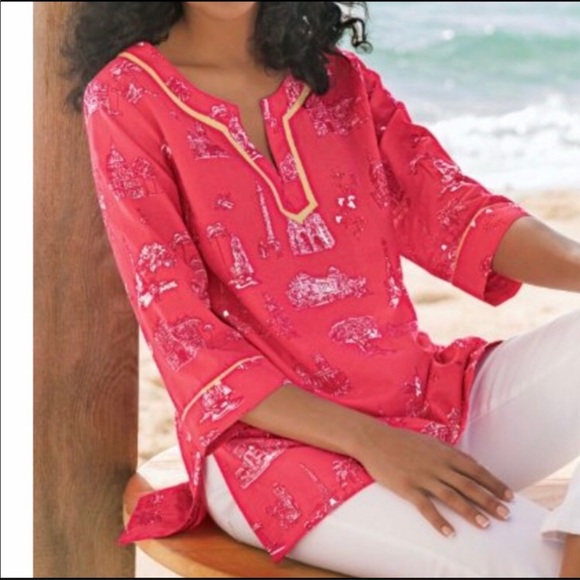 Soft Surroundings Tops - Soft Surroundings Parisian Paradise Cotton Tunic
